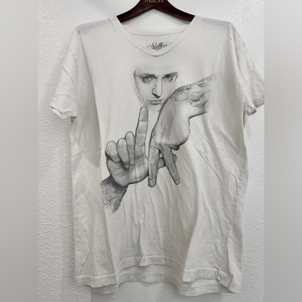 SOLD - RARE SULLEN X Shawn Barber Artist Collab “LA” hand sign 2008 Men’s XL
